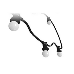 Guirlande guinguette led 30m blanc chaud